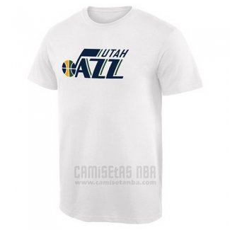Camiseta Manga Corta Utah Jazz Blanco