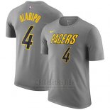 Camiseta Manga Corta Victor Oladipo Indiana Pacers Gris Ciudad
