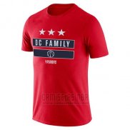 Camiseta Manga Corta Washington Wizards Rojo DC Family