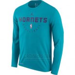 Camiseta Manga Larga Charlotte Hornets Verde Practice Legend Performance