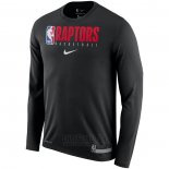 Camiseta Manga Larga Toronto Raptors Negro