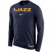 Camiseta Manga Larga Utah Jazz Azul