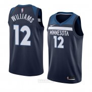 Camiseta Minnesota Timberwolves C. J. Williams #12 Ciudad 2018-19 Violeta