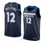 Camiseta Minnesota Timberwolves C. J. Williams #12 Icon 2018 Azul