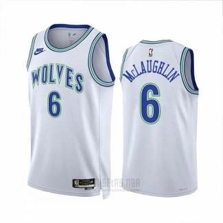 Camiseta Minnesota Timberwolves Jordan Mclaughlin #6 Classic 2023-24 Blanco