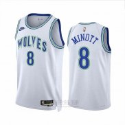 Camiseta Minnesota Timberwolves Josh Minott #8 Classic 2023-24 Blanco