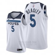 Camiseta Minnesota Timberwolves Malik Beasley #5 Association 2019-20 Blanco