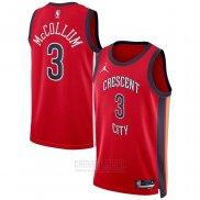 Camiseta New Orleans Pelicans CJ McCollum #3 Statement 2023-24 Rojo