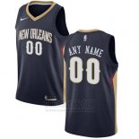 Camiseta New Orleans Pelicans Nike Personalizada 17-18 Negro