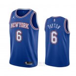Camiseta New York Knicks Elfrid Payton #6 Statement 2020-21 Azul
