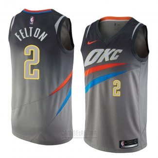 Camiseta Oklahoma City Thunder Raymond Felton #2 Ciudad 2018 Gris