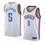 Camiseta Oklahoma City Thunderr Richard Solomon #5 Association 2018 Blanco