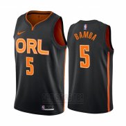 Camiseta Orlando Magic Mohamed Bamba #5 Ciudad Edition Negro2