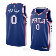 Camiseta Philadelphia 76ers Justin Patton #0 Icon 2018 Azul