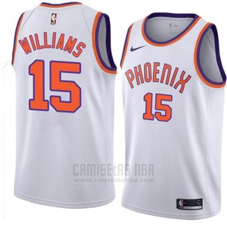 Camiseta Phoenix Suns Alan Williams #15 Hardwood Classic 2018 Blanco