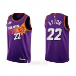 Camiseta Phoenix Suns Deandre Ayton #22 Classic 2022-23 Violeta