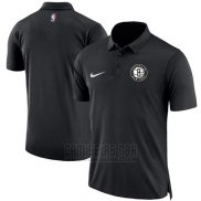 Camiseta Polo Brooklyn Nets Negro