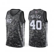 Camiseta San Antonio Spurs Tyler Zeller #40 Ciudad Camuflaje