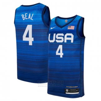 Camiseta USA 2021 Bradley Beal #4 Azul