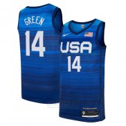 Camiseta USA 2021 Draymond Green #14 Azul