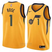 Camiseta Utah Jazz Derrick Rose #1 Statement 2018 Amarillo