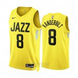 Camiseta Utah Jazz Jarred Vanderbilt #8 Icon 2022-23 Amarillo