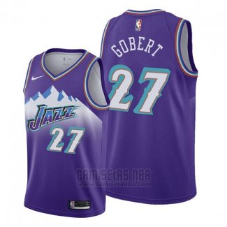 Camiseta Utah Jazz Rudy Gobert #27 Hardwood Classics 2019-20 Violeta