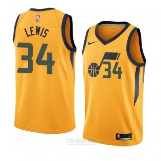 Camiseta Utah Jazz Trey Lewis #34 Statement 2018 Amarillo