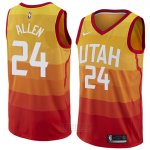 Camiseta Utah Jazz Grayson Allen #24 Ciudad 2018 Amarillo