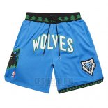 Pantalone Minnesota Timberwolves Mitchell And Ness Jsut Don Azul