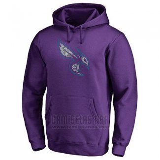 Sudaderas con Capucha Charlotte Hornets Violeta3