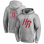 Sudaderas con Capucha Harden Houston Houston Rockets Gris4