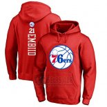 Sudaderas con Capucha Joel Embiid Philadelphia 76ers Rojo2