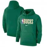 Sudaderas con Capucha Milwaukee Bucks 2019-20 Verde