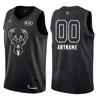 Camiseta All Star 2018 Milwaukee Bucks Nike Personalizada Negro