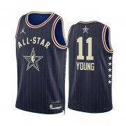 Camiseta All Star 2024 Atlanta Hawks Trae Young #11 Azul