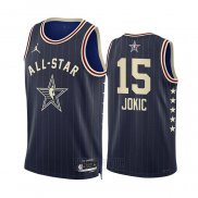 Camiseta All Star 2024 Denver Nuggets Nikola Jokic #15 Azul