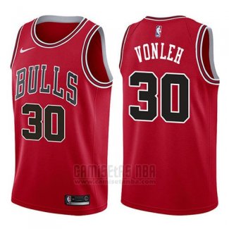 Camiseta Chicago Bulls Noah Vonleh #30 Icon 2017-18 Rojo