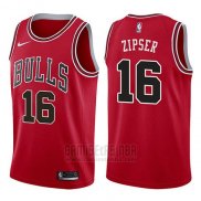 Camiseta Chicago Bulls Paul Zipser #16 Icon 2017-18 Rojo