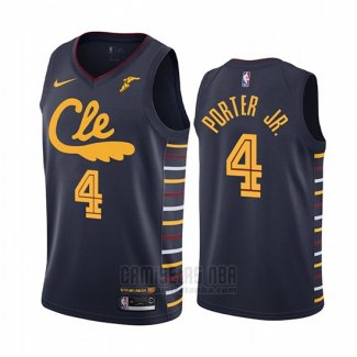 Camiseta Cleveland Cavaliers Kevin Porter Jr. #4 Statement 2019-20 Negro