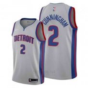 Camiseta Detroit Pistons Cade Cunningham #2 Statement 2020-21 Gris