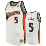 Camiseta Golden State Warriors Baron Davis 2009-10 Hardwood Classics Blanco