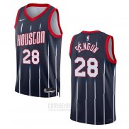 Camiseta Houston Rockets Alperen Sengun #28 Ciudad 2022-23 Negro