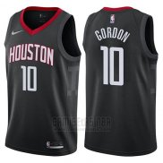 Camiseta Houston Rockets Eric Gordon #10 Statement 2017-18 Negro