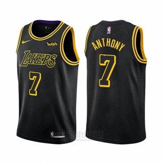 Camiseta Los Angeles Lakers Carmelo Anthony #7 Ciudad Negro