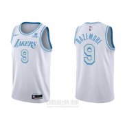 Camiseta Los Angeles Lakers Kent Bazemore #9 Ciudad 2021-22 Blanco