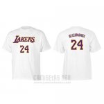 Camiseta Manga Corta Black Mamba Los Angeles Lakers Blanco