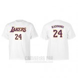 Camiseta Manga Corta Black Mamba Los Angeles Lakers Blanco