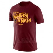 Camiseta Manga Corta Cleveland Cavaliers Rojo NBA Playoffs Slogan Whatever It Takes