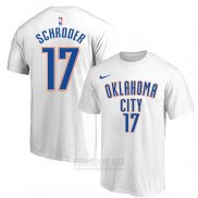 Camiseta Manga Corta Dennis Schroder Oklahoma City Thunder 2019-20 Blanco